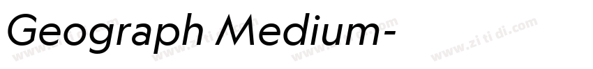 Geograph Medium字体转换